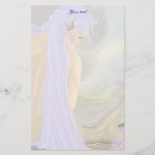 ネオンの髪の人魚！ 便箋 (正面)