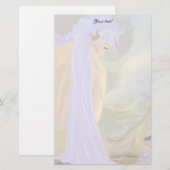 ネオンの髪の人魚！ 便箋 (正面/裏面)