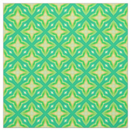 ネオンはっきりしたグリーン星模様モザイク ファブリック