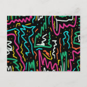 ネオンはっきりしたコントラストパーティープリント ポストカード (正面)