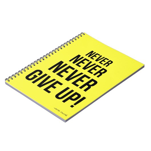 ネオンはウィンスト与えンチャーチルを決してやる気を起こさせるない ノートブック (左側)