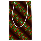 ネオンはクリスマスがとても楽しい スモールペーパーバッグ (裏面)