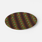 ネオンはクリスマスがとても楽しい ペーパープレート (アングル)