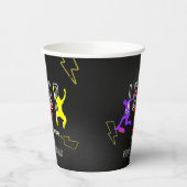 ネオンは子どもの誕生日パーティカラフルーをジャンプ 紙コップ (左)