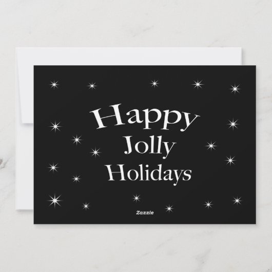 ネオンは小さなメリークリスマスフォトカードを持っている シーズンカード (裏面)