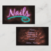 ネオンは技術者を釘付けします 名刺 (正面/裏面)