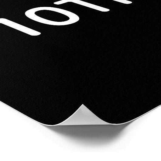 ネオンをテーマにした誕生日のウェルカムサイン ポスター (角)