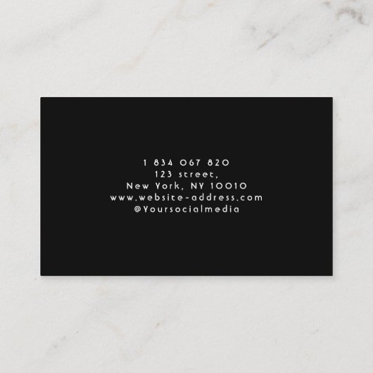 ネオンを詳述する洗車自動車の塗装 名刺 (裏面)