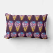 ネオンアイスクリームドッグ ランバークッション (正面)