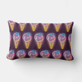 ネオンアイスクリームドッグ ランバークッション