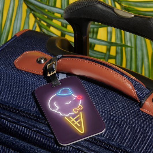 ネオンアイスクリーム ラゲッジタグ (正面インサイチュ1)