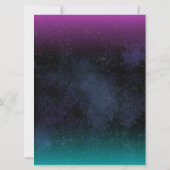 ネオンアイススケートで滑る誕生日パーティーの招待 招待状 (裏面)