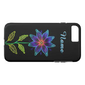 ネオンアクセントが輝く花 Case-Mate iPhoneケース (裏面(横))