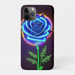 ネオンアクセントが輝く花 iPhone 11 PROケース