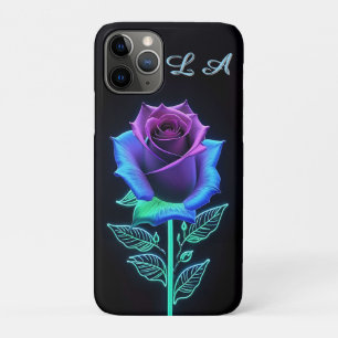 ネオンアクセントが輝く花 iPhone 11 PROケース