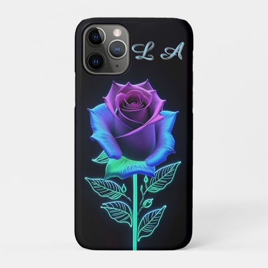 ネオンアクセントが輝く花 Case-Mate iPhoneケース (裏)