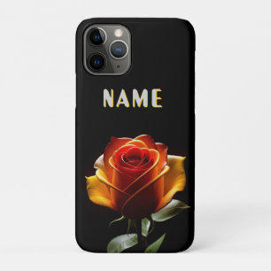 ネオンアクセントが輝く花 iPhone 11 PROケース