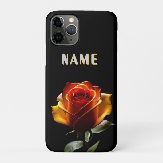 ネオンアクセントが輝く花 Case-Mate iPhoneケース (裏)