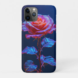 ネオンアクセントが輝く花 iPhone 11 PROケース