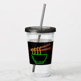 ネオンアジアの麺器 アクリルタンブラー