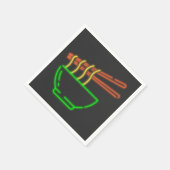 ネオンアジアの麺器 スタンダードカクテルナプキン (角)