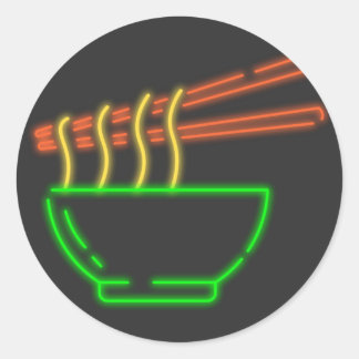 ネオンアジアの麺器 ラウンドシール
