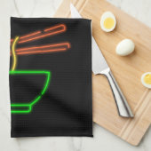 ネオンアジアンノードルボウル キッチンタオル (四つ折り)