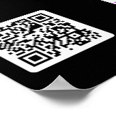 ネオンアジア丼ソーシャルメディアQRコード ポスター (角)