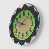 ネオンアステカ1930年代の時計 ラージ壁時計 (傾斜)