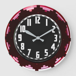 ネオンアステカ1930年代の時計 ラージ壁時計