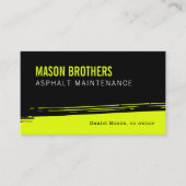 ネオンアスファルト舗装シーリングブラックトップ 名刺 (正面)