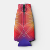 ネオンアトラクションレイヤ抽象デザイン ボトルクーラー (裏面)