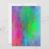 ネオンアブストラクトクリスマスパーティー招待状 招待状 (裏面)