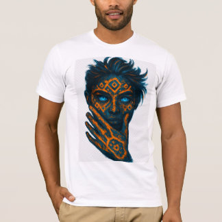 ネオンアブストラクトフェイスTシャツ Tシャツ