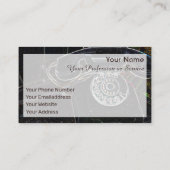 ネオンアポップ・アートのートレトロ電話名刺 名刺 (裏面)