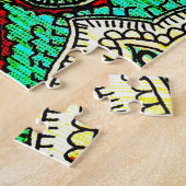 ネオンアラベスクオーナメント:80年代スタイル。 ジグソーパズル (側面)