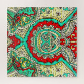 ネオンアラベスクオーナメント:80年代スタイル。 ジグソーパズル (横)