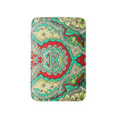 ネオンアラベスクオーナメント:80年代スタイル。 バスマット (正面縦)