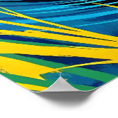 ネオンアリゲータースワンプアート ポスター (角)