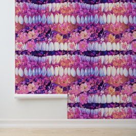 ネオンアートティースフラワースマイルデンタルクリニックデコール 壁紙