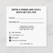 ネオンアートピンク白黒ハート共有ザラブ 紹介カード (裏面)