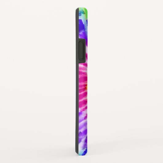 ネオンアートレインボー絞り染め水彩模様 Case-Mate iPhoneケース (裏面/右)