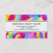 ネオンアートレカラフルインボー水彩 名刺 (裏面)