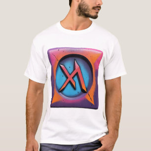 ネオンアーバングラフィティアートシンボル Tシャツ