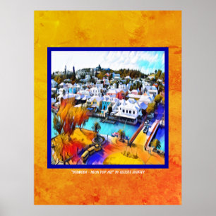 ネオンアーポップ・アートのトバミューダ ポスター