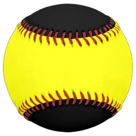 ネオンイエローとジェットブラックのソフトボカスタムール ソフトボール