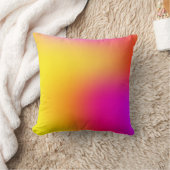 ネオンイエローとピンク クッション (ブランケット)