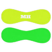 ネオンイエローエレガントイニシャルカラーモノグラムブライト ソフトボール (パネル)