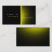 ネオンイエローオンブラック名刺 名刺 (正面/裏面)