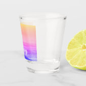 ネオンイエローピンクオレンジトロピカルパラダイストレンディー ショットグラス (右)